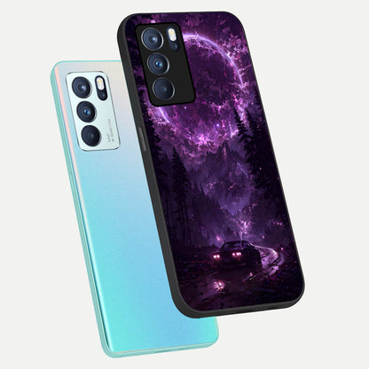  Eternal Cosmic Drive phone case For Oppo Reno 6 Pro showing premium glass back cover with detailed artwork