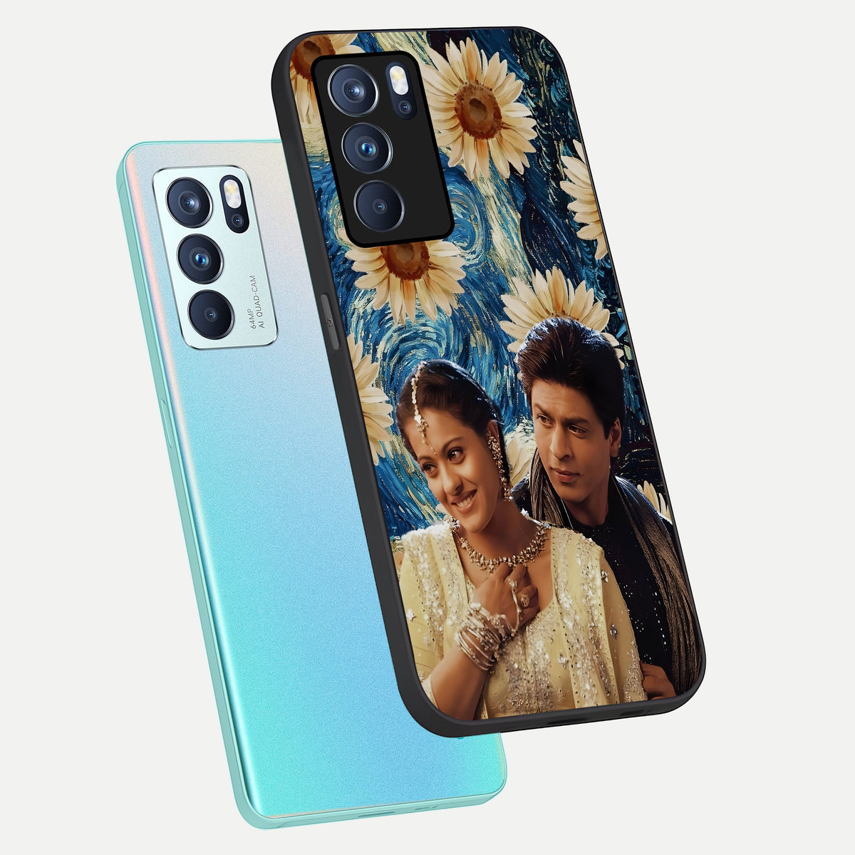  Eternal Love Story phone case For Oppo Reno 6 Pro showing premium glass back cover with detailed artwork