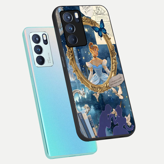  Midnight Queen phone case For Oppo Reno 6 Pro showing premium glass back cover with detailed artwork