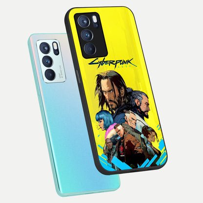  Neon Rebel Genesis phone case For Oppo Reno 6 Pro showing premium glass back cover with detailed artwork