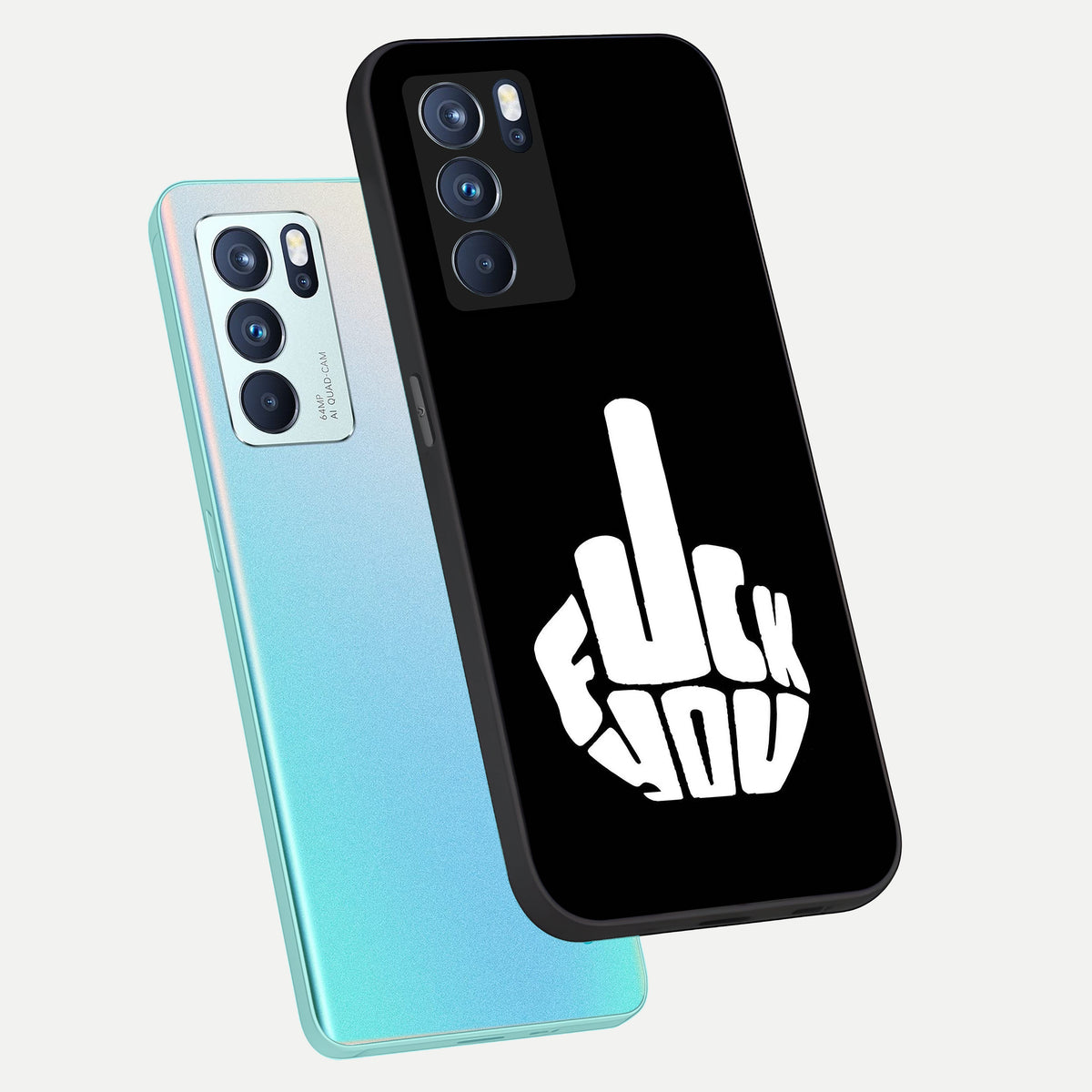  Rebel Mode On phone case For Oppo Reno 6 Pro showing premium glass back cover with detailed artwork