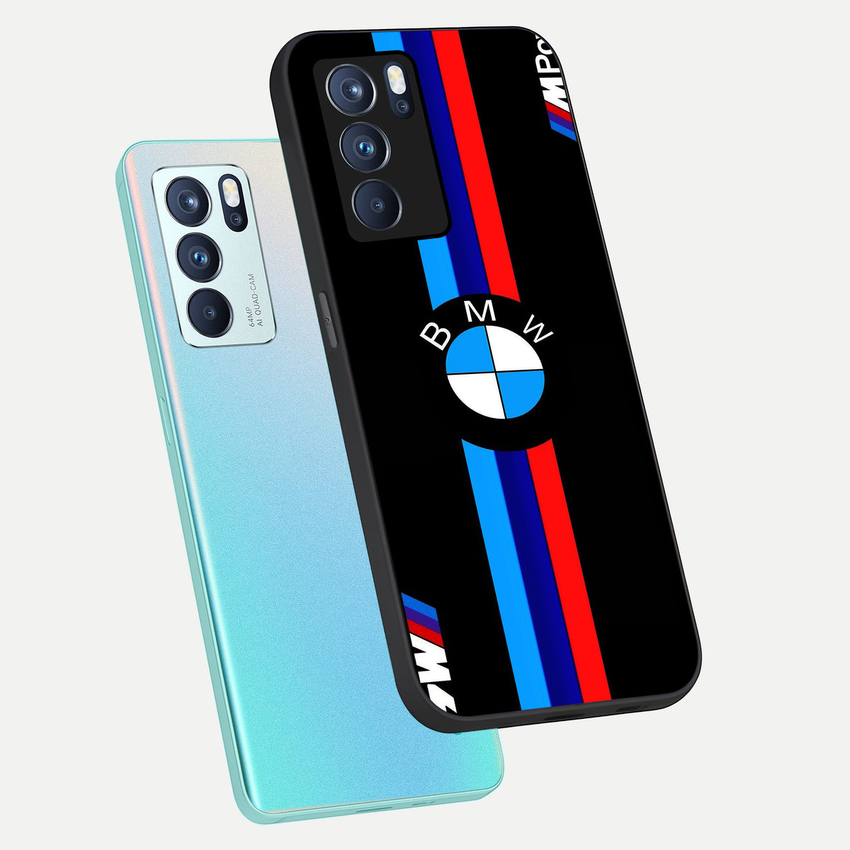  Turbo BMW Beast phone case For Oppo Reno 6 Pro showing premium glass back cover with detailed artwork