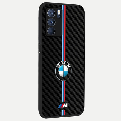 BMW Pattern back cover For Oppo Reno 6 Pro slim fit glass case with vibrant aesthetic design