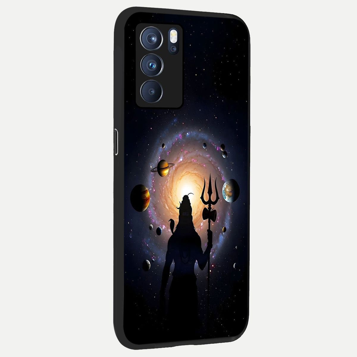  Galactic Shiva Vision back cover For Oppo Reno 6 Pro slim fit glass case with vibrant aesthetic design