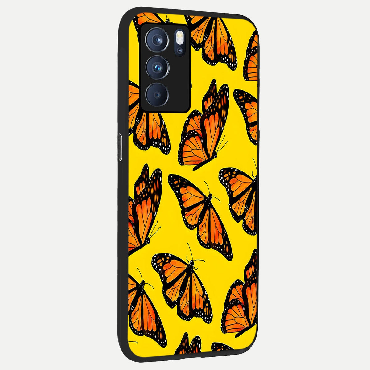  Golden Wing Flight back cover For Oppo Reno 6 Pro slim fit glass case with vibrant aesthetic design