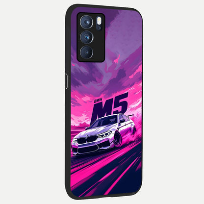  MS Neon Car back cover For Oppo Reno 6 Pro slim fit glass case with vibrant aesthetic design