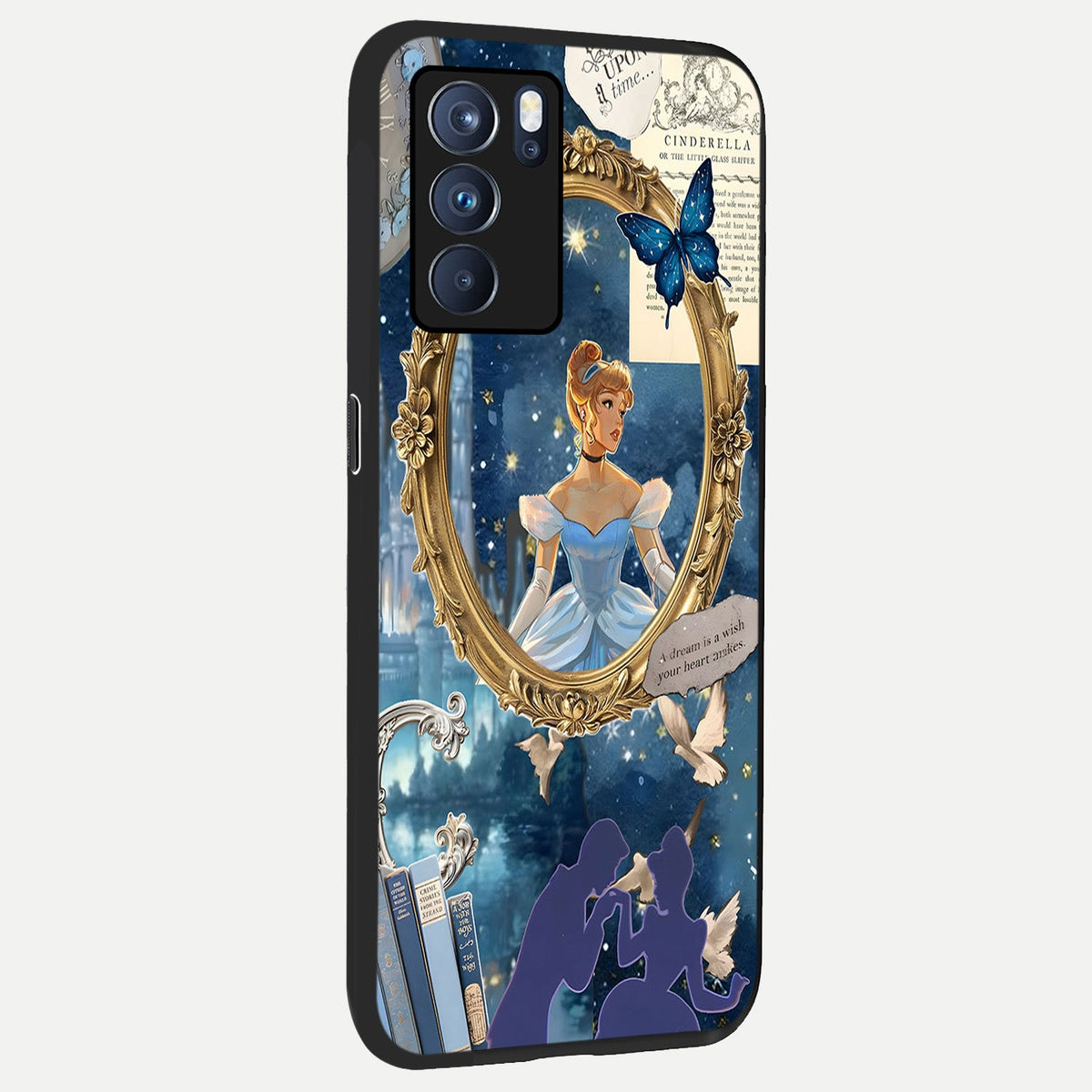  Midnight Queen back cover For Oppo Reno 6 Pro slim fit glass case with vibrant aesthetic design