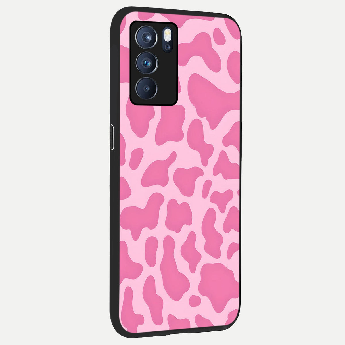  Pinkish Scenery back cover For Oppo Reno 6 Pro slim fit glass case with vibrant aesthetic design