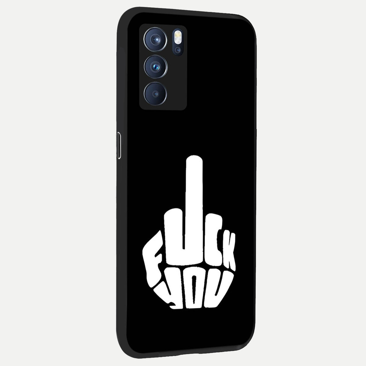  Rebel Mode On back cover For Oppo Reno 6 Pro slim fit glass case with vibrant aesthetic design