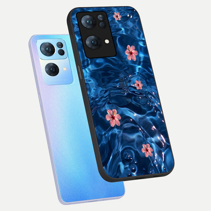  Bloom Thread Art phone case For  Oppo-Reno-7-Pro-5G showing premium glass back cover with detailed artwork