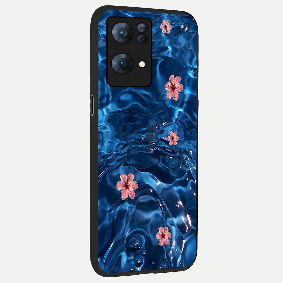  Bloom Thread Art back cover For  Oppo-Reno-7-Pro-5G slim fit glass case with vibrant aesthetic design