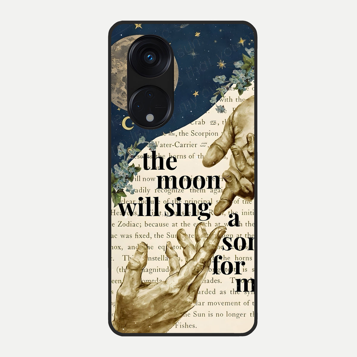  Aesthetic Divine Glass Case For Oppo Reno 8T 5G back cover – full design glossy printed glass finish