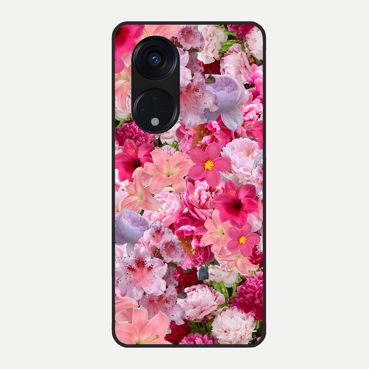  Bloom Crush Fantasy Glass Case For Oppo Reno 8T 5G back cover – full design glossy printed glass finish
