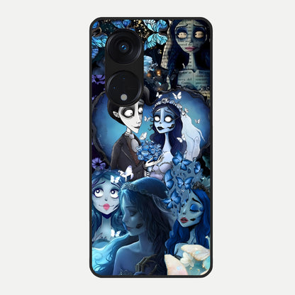  Butterfly Ghost Soul Glass Case For Oppo Reno 8T 5G back cover – full design glossy printed glass finish