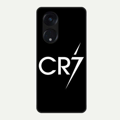  CR7 Elite Strike Glass Case For Oppo Reno 8T 5G back cover – full design glossy printed glass finish