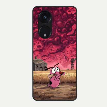  Courage Under Sky Glass Case For Oppo Reno 8T 5G back cover – full design glossy printed glass finish