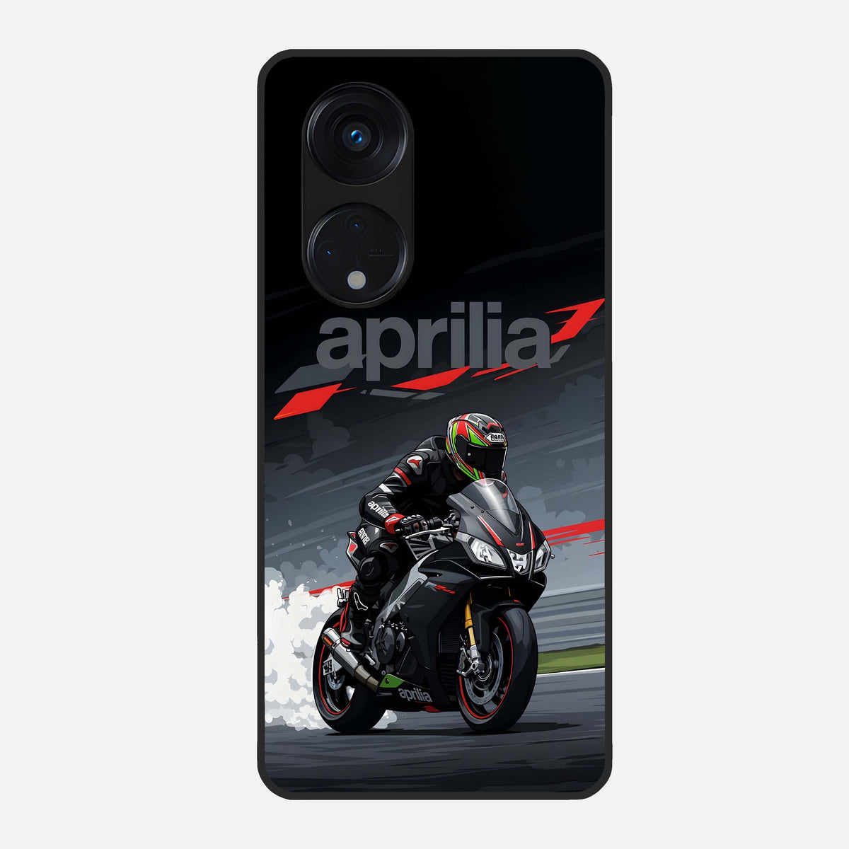  Dark Aprilla Glass Case For Oppo Reno 8T 5G back cover – full design glossy printed glass finish