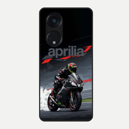  Dark Aprilla Glass Case For Oppo Reno 8T 5G back cover – full design glossy printed glass finish