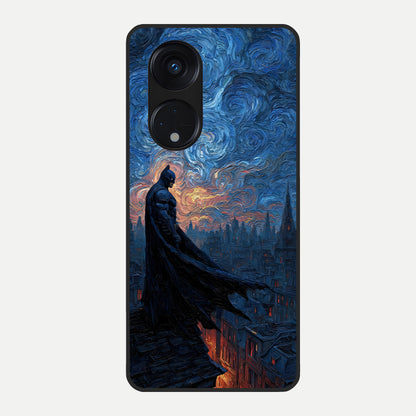  Dark Knight Dusk Glass Case For Oppo Reno 8T 5G back cover – full design glossy printed glass finish