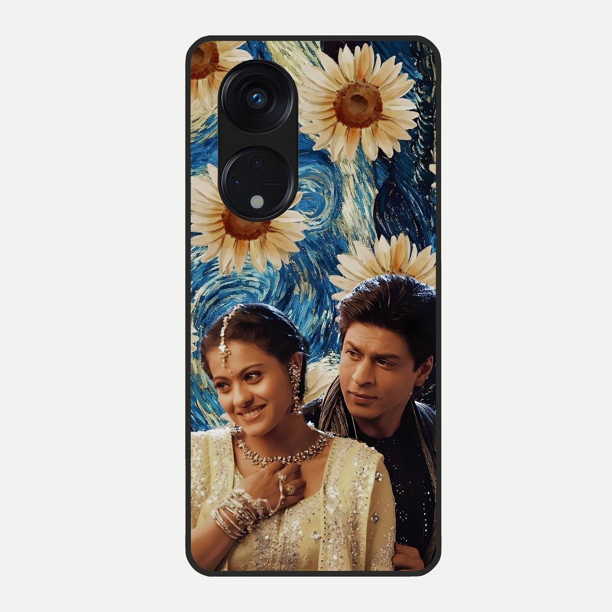  Eternal Love Story Glass Case For Oppo Reno 8T 5G back cover – full design glossy printed glass finish