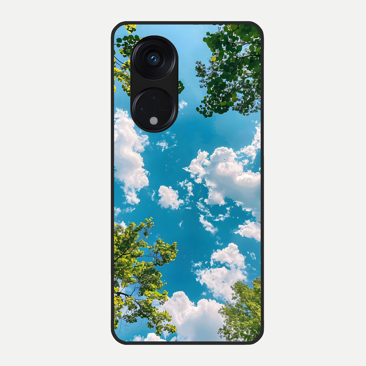  Green Moon Energy Glass Case For Oppo Reno 8T 5G back cover – full design glossy printed glass finish