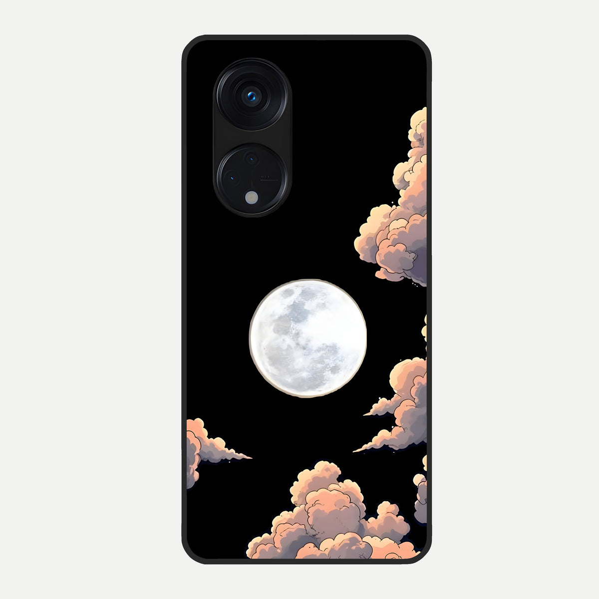  Shade Cloud Moon Glass Case For Oppo Reno 8T 5G back cover – full design glossy printed glass finish