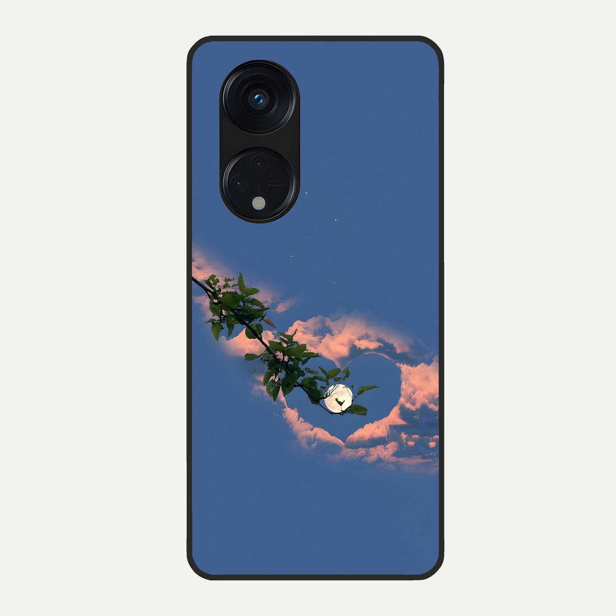  Sky Under Tree Glass Case For Oppo Reno 8T 5G back cover – full design glossy printed glass finish