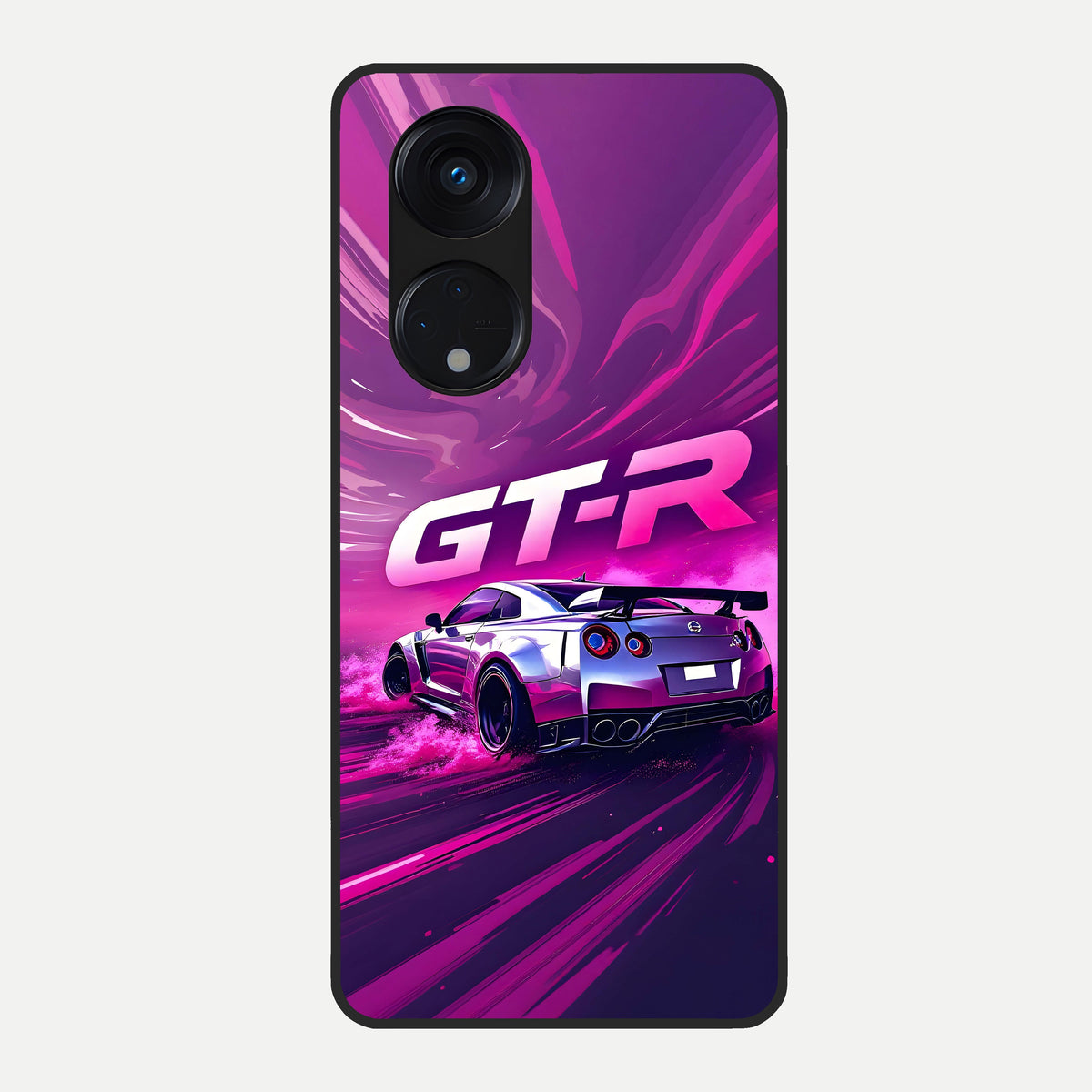  Speed Drift Legend Glass Case For Oppo Reno 8T 5G back cover – full design glossy printed glass finish