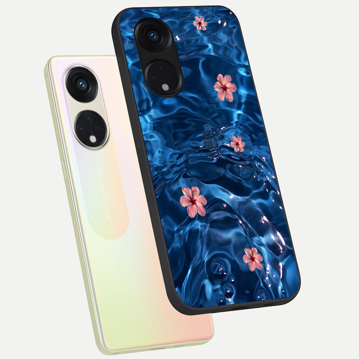  Bloom Thread Art phone case For Oppo Reno 8T 5G showing premium glass back cover with detailed artwork