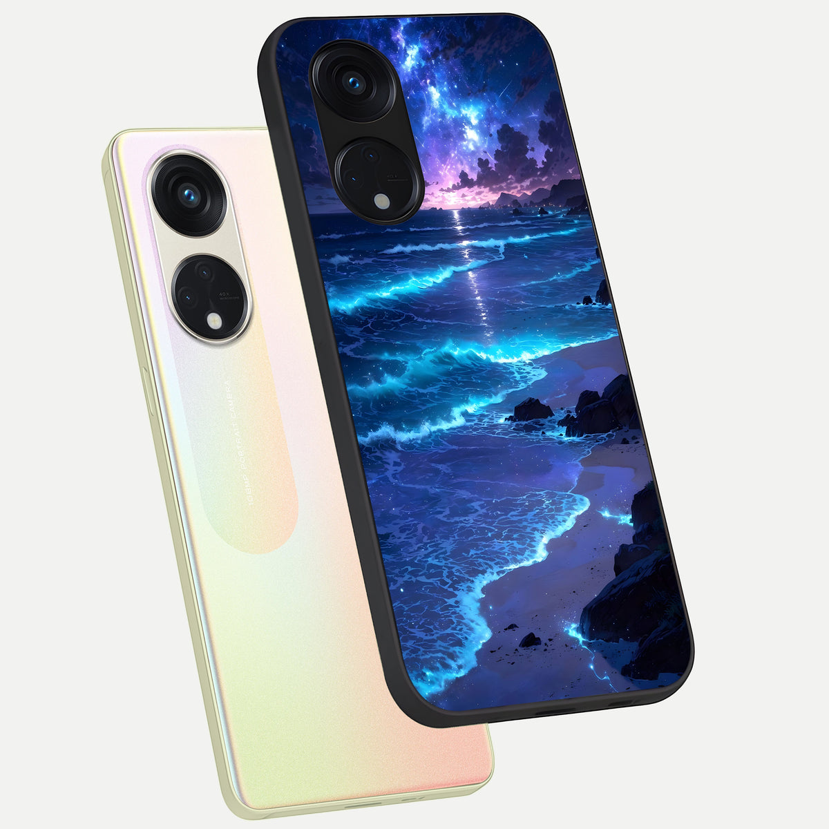  Classic Damn Look phone case For Oppo Reno 8T 5G showing premium glass back cover with detailed artwork