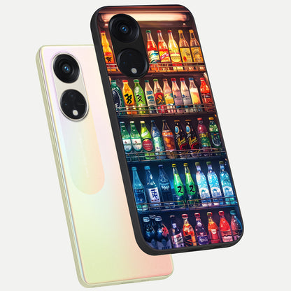  Colorfull Tree phone case For Oppo Reno 8T 5G showing premium glass back cover with detailed artwork