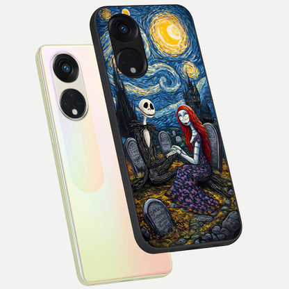  Eternal Night Love phone case For Oppo Reno 8T 5G showing premium glass back cover with detailed artwork