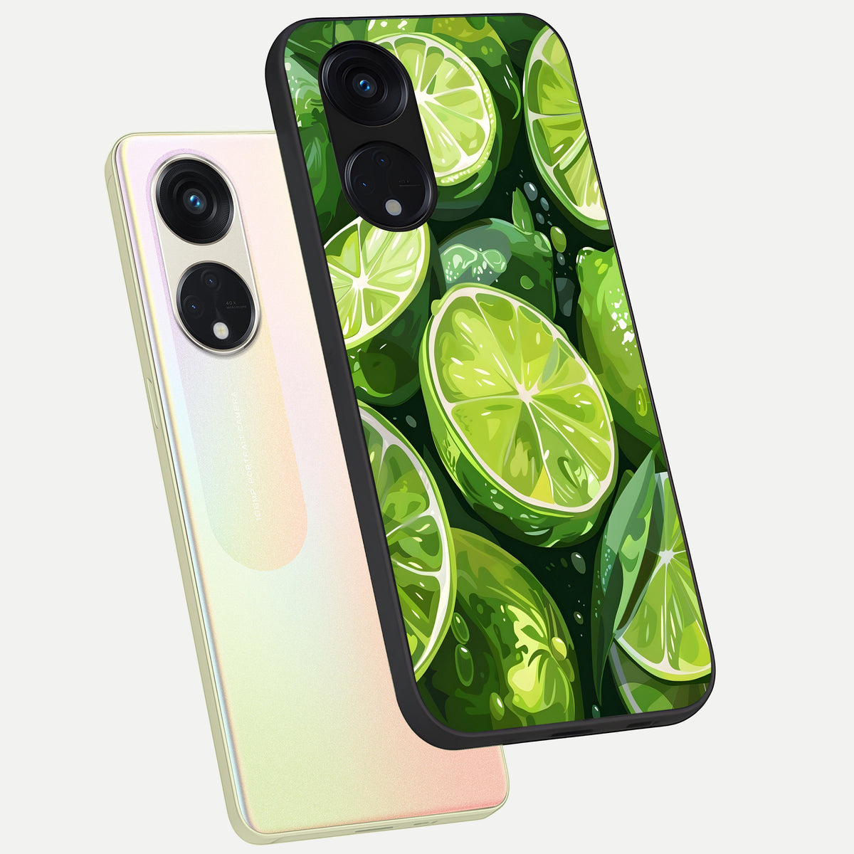  Green Kawasaki phone case For Oppo Reno 8T 5G showing premium glass back cover with detailed artwork