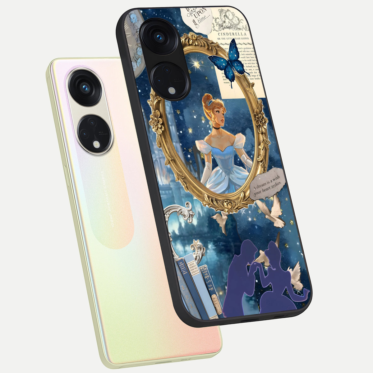  Midnight Queen phone case For Oppo Reno 8T 5G showing premium glass back cover with detailed artwork