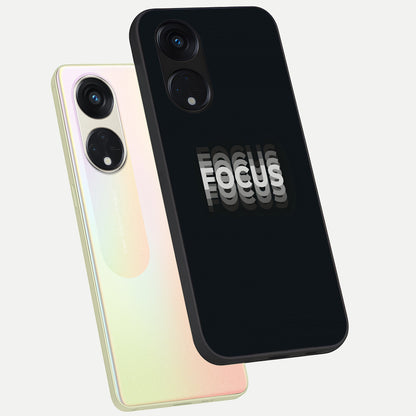  Mono Focus Vision phone case For Oppo Reno 8T 5G showing premium glass back cover with detailed artwork
