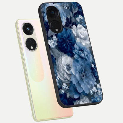  Royal Bloom Garden phone case For Oppo Reno 8T 5G showing premium glass back cover with detailed artwork