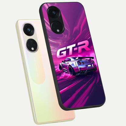  Speed Drift Legend phone case For Oppo Reno 8T 5G showing premium glass back cover with detailed artwork