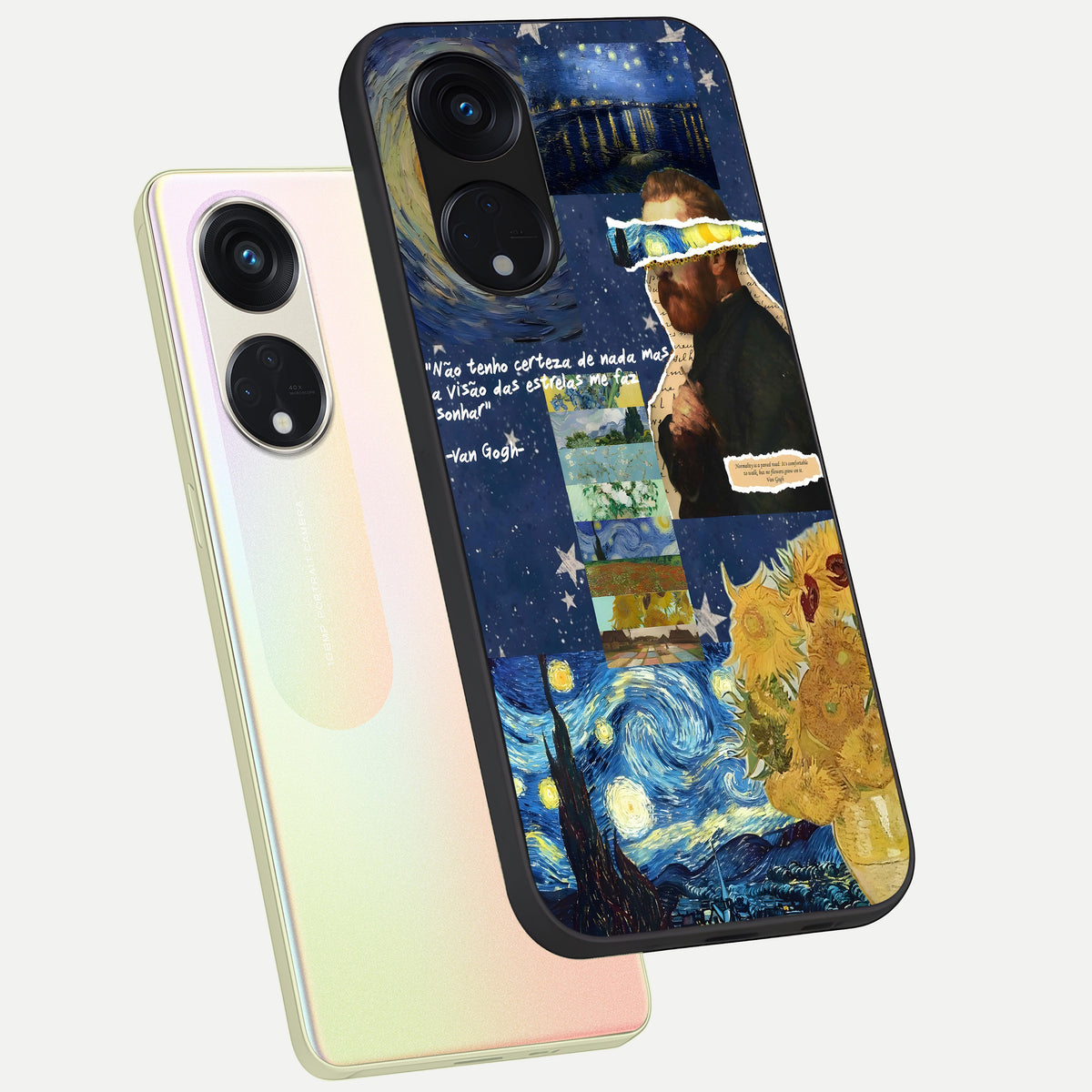  Starry Dream Vision phone case For Oppo Reno 8T 5G showing premium glass back cover with detailed artwork