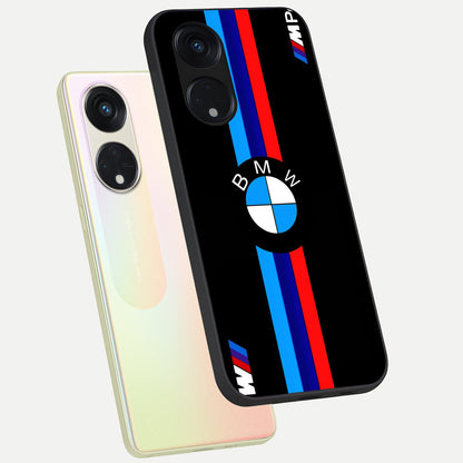  Turbo BMW Beast phone case For Oppo Reno 8T 5G showing premium glass back cover with detailed artwork