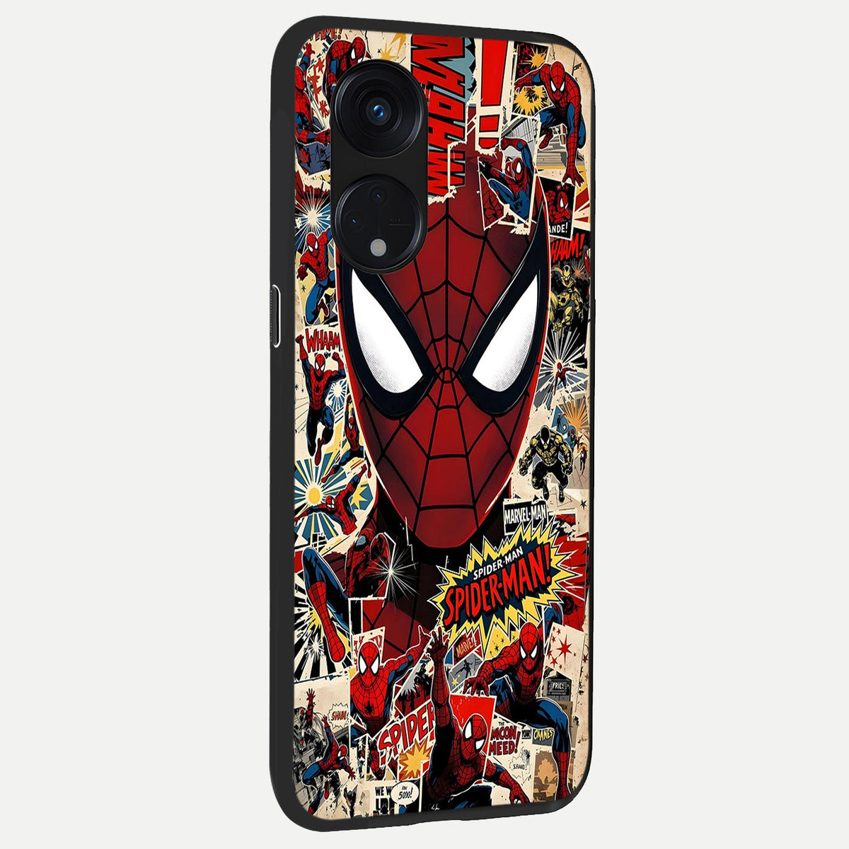  Aesthetic Wonder Spider back cover For Oppo Reno 8T 5G slim fit glass case with vibrant aesthetic design