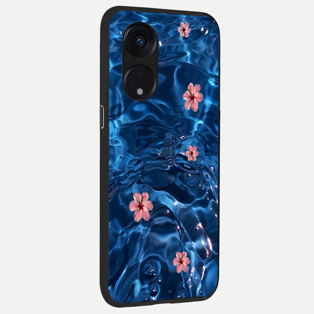  Bloom Thread Art back cover For Oppo Reno 8T 5G slim fit glass case with vibrant aesthetic design