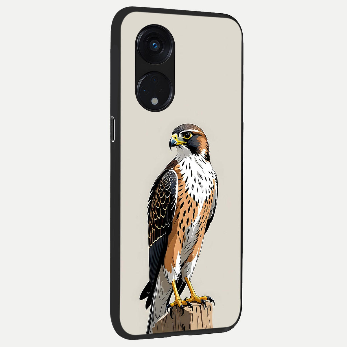  Clever Eagle back cover For Oppo Reno 8T 5G slim fit glass case with vibrant aesthetic design