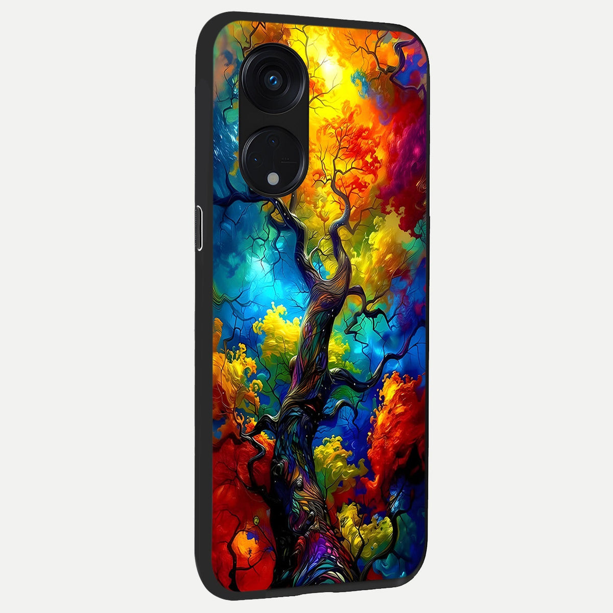  Colorful Soda Bottles back cover For Oppo Reno 8T 5G slim fit glass case with vibrant aesthetic design