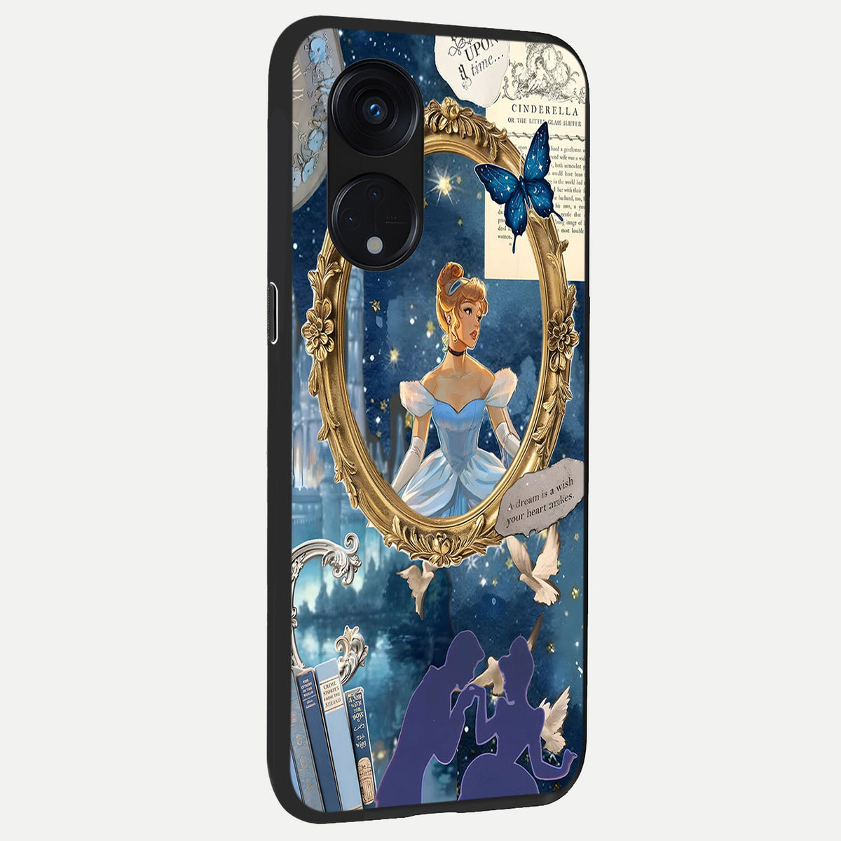  Midnight Queen back cover For Oppo Reno 8T 5G slim fit glass case with vibrant aesthetic design