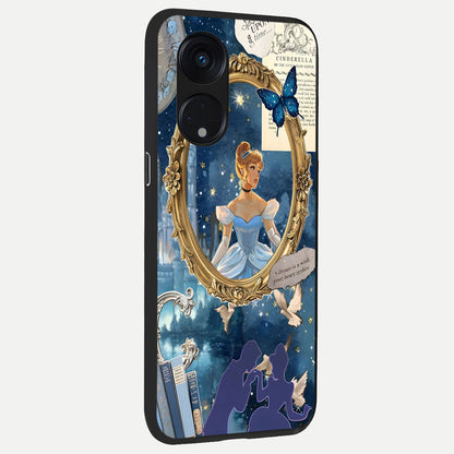  Midnight Queen back cover For Oppo Reno 8T 5G slim fit glass case with vibrant aesthetic design