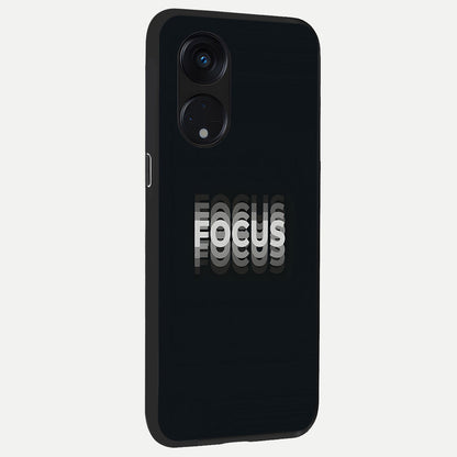  Mono Focus Vision back cover For Oppo Reno 8T 5G slim fit glass case with vibrant aesthetic design