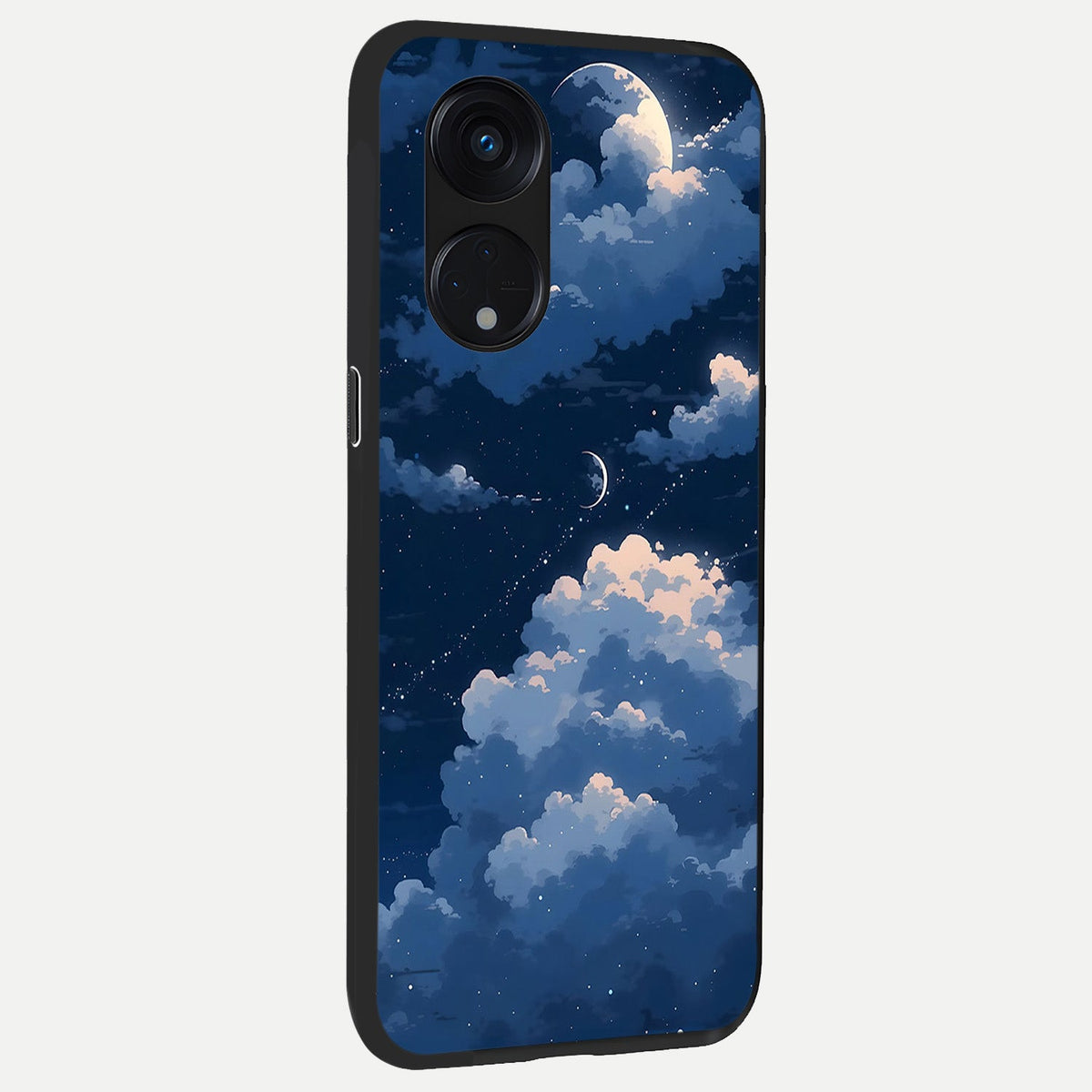  Moon Dream Haze back cover For Oppo Reno 8T 5G slim fit glass case with vibrant aesthetic design