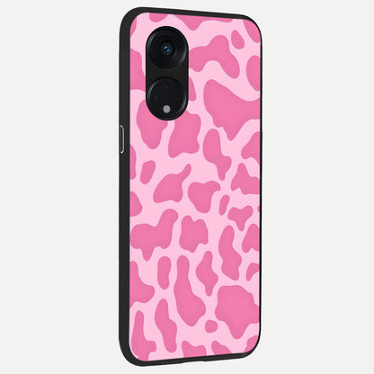  Pinkish Scenery back cover For Oppo Reno 8T 5G slim fit glass case with vibrant aesthetic design