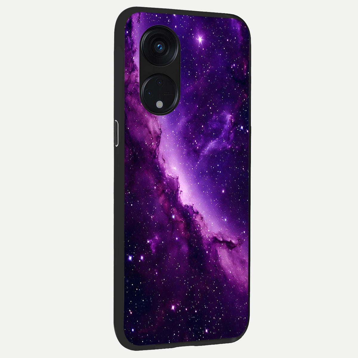  Purple Shade Sky back cover For Oppo Reno 8T 5G slim fit glass case with vibrant aesthetic design