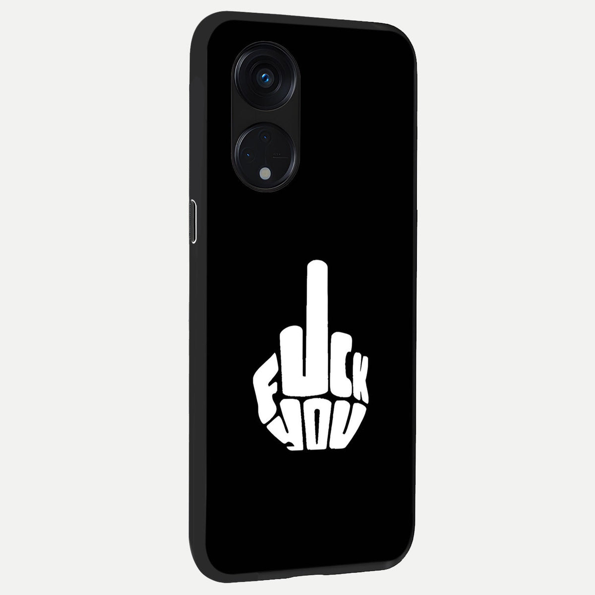  Rebel Mode On back cover For Oppo Reno 8T 5G slim fit glass case with vibrant aesthetic design